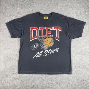 Diet Starts Monday Graphic T Shirt Mens 2XL All Stars Basketball Graphic